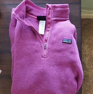 Magenta Patagonia better sweater quarter zip